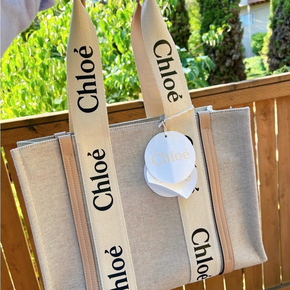 New Chloe Beige and Cream Tote Bag